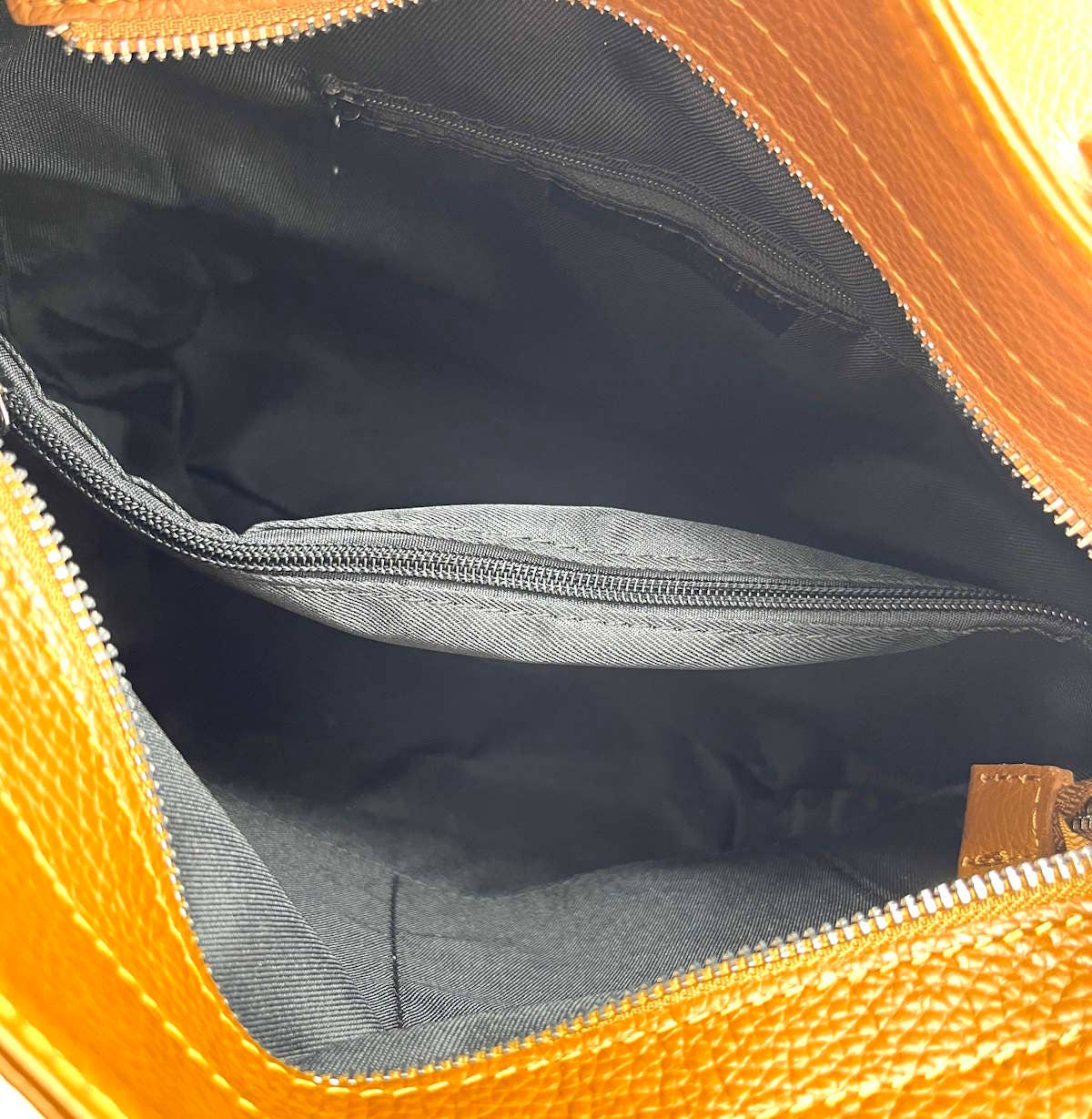 Genuine leather hobo hanbag