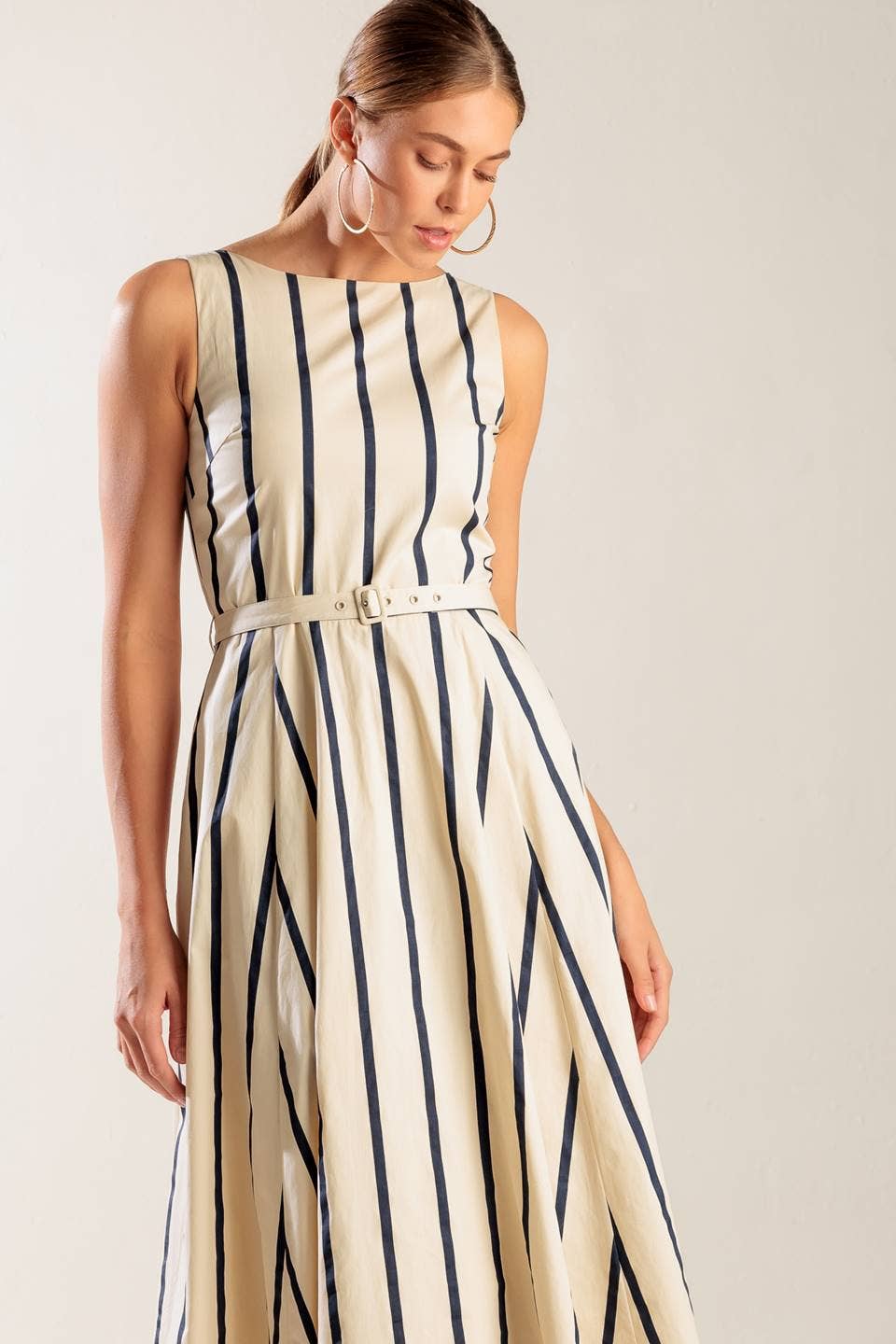 Striped Midi Dress
