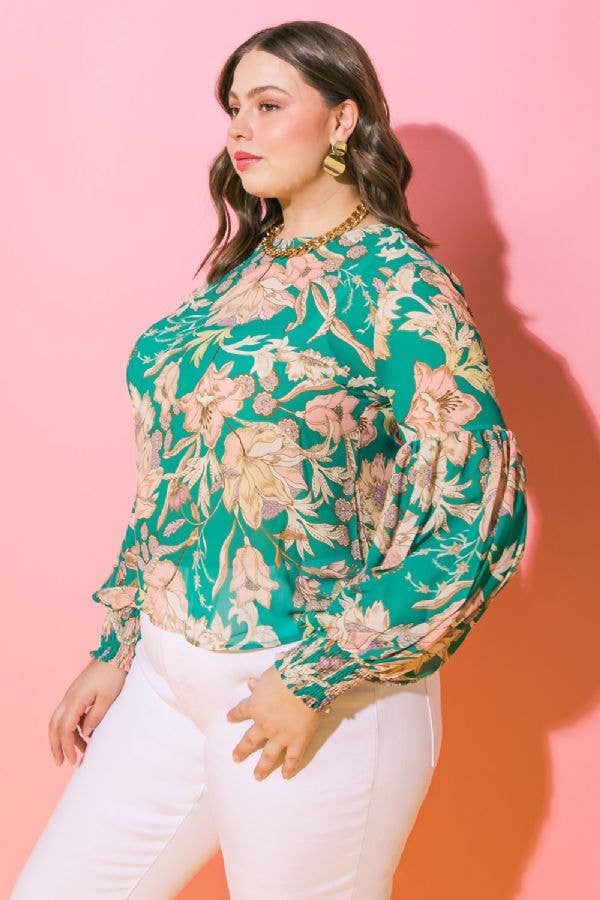 Plus printed Top