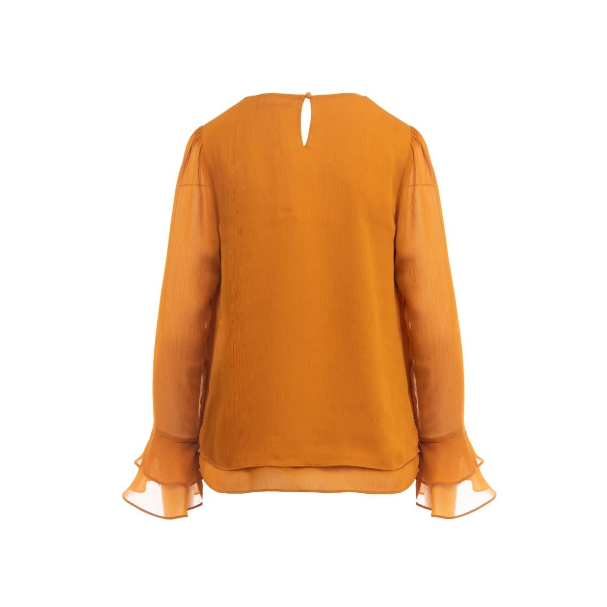 Blouse W/Flounced Cuff