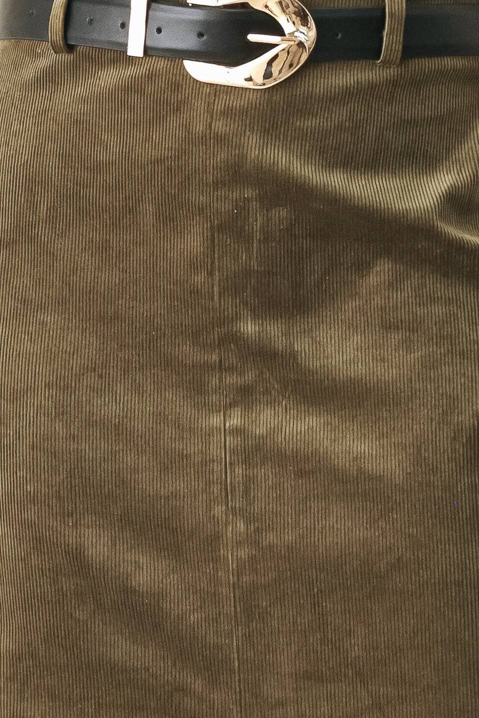 Corduroy pencil skirt