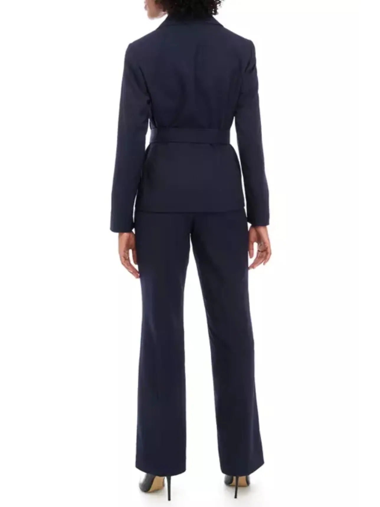 Le Suit Tonal Stripe Belted Jacket
