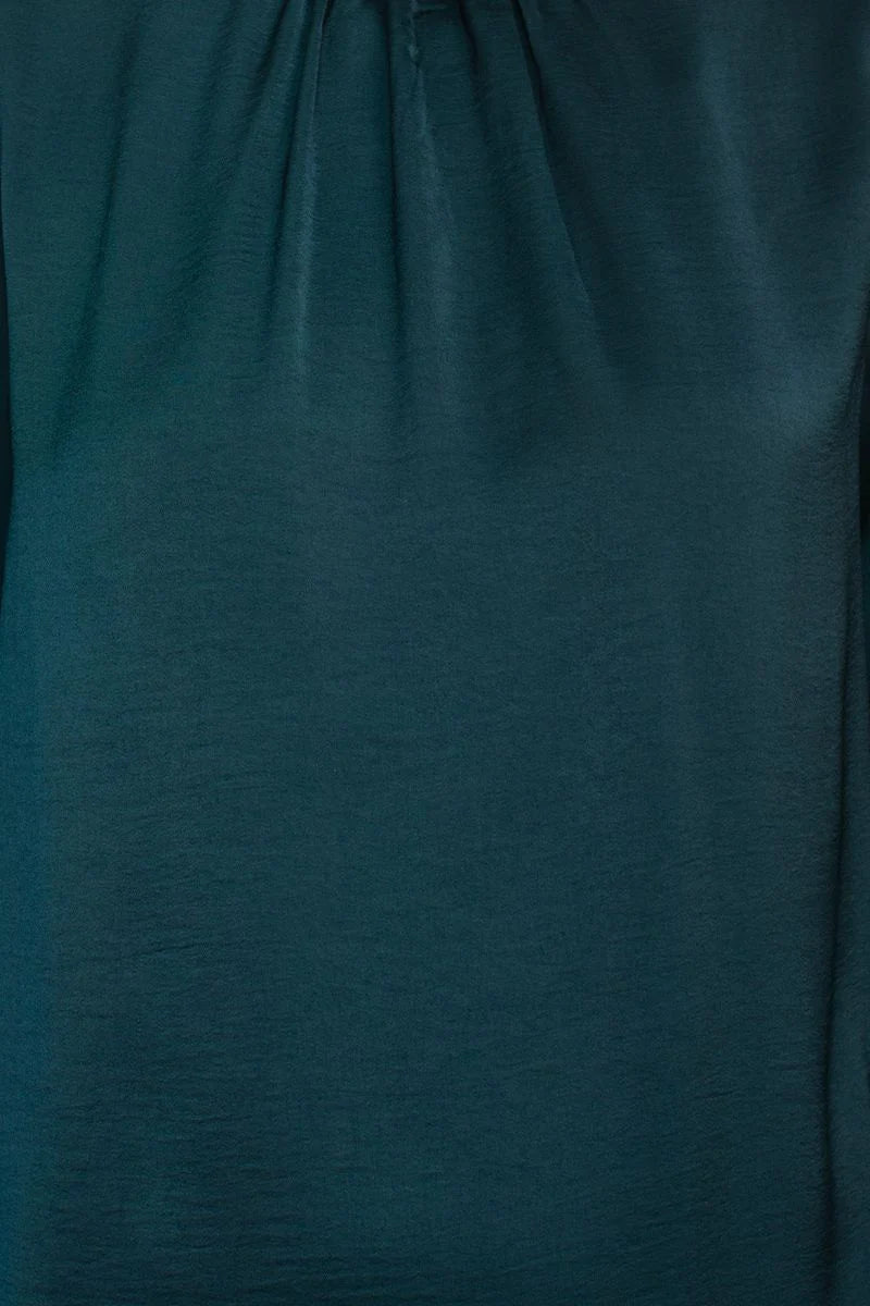 High Neck Satin Blouse