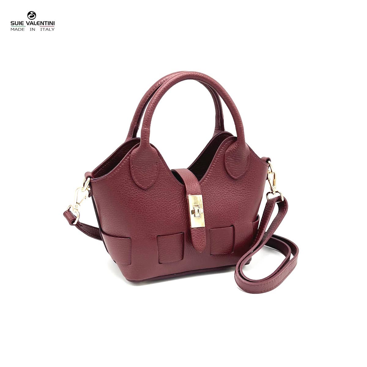 Genuine leather shoulder bag