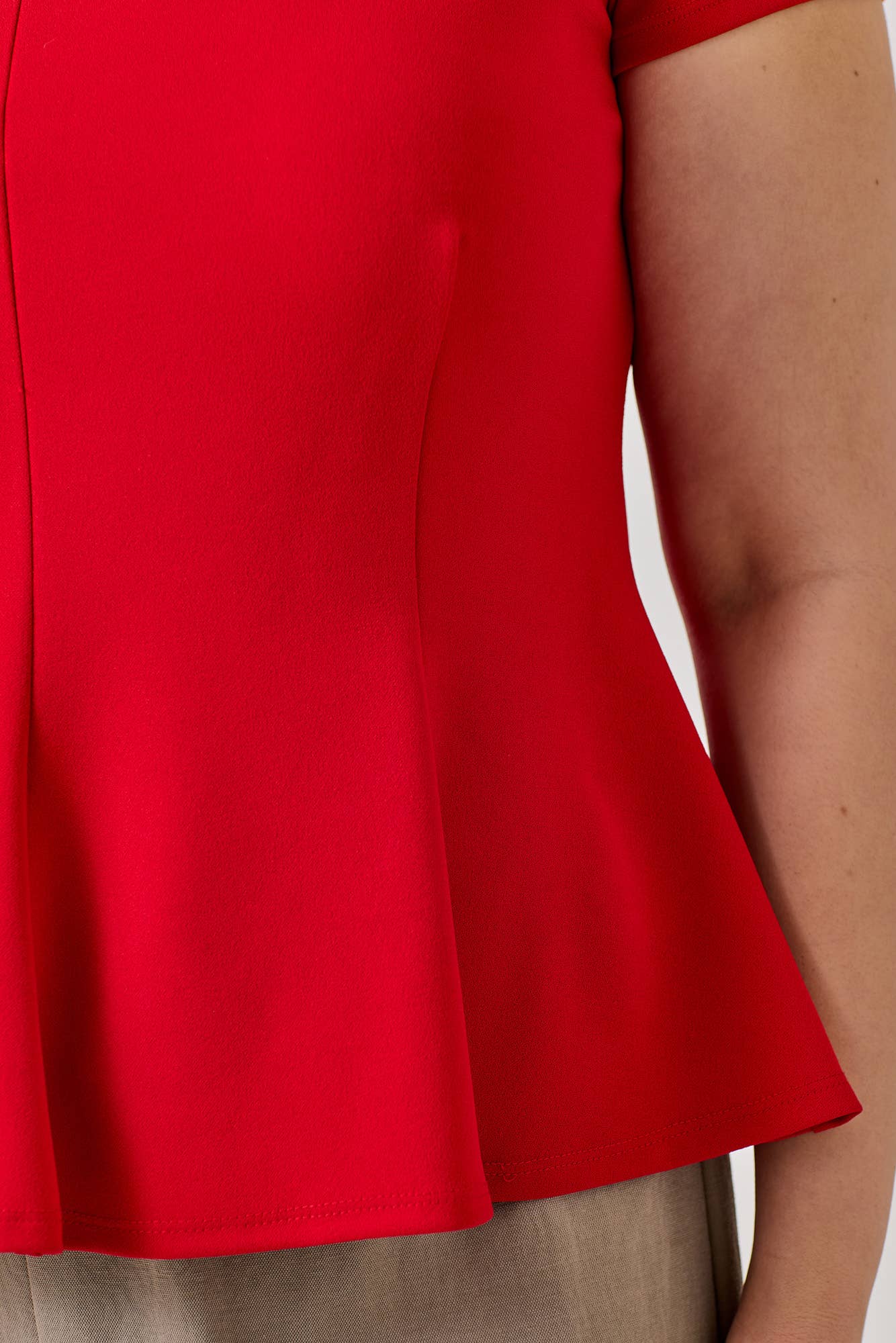 Plus Peplum Blouse