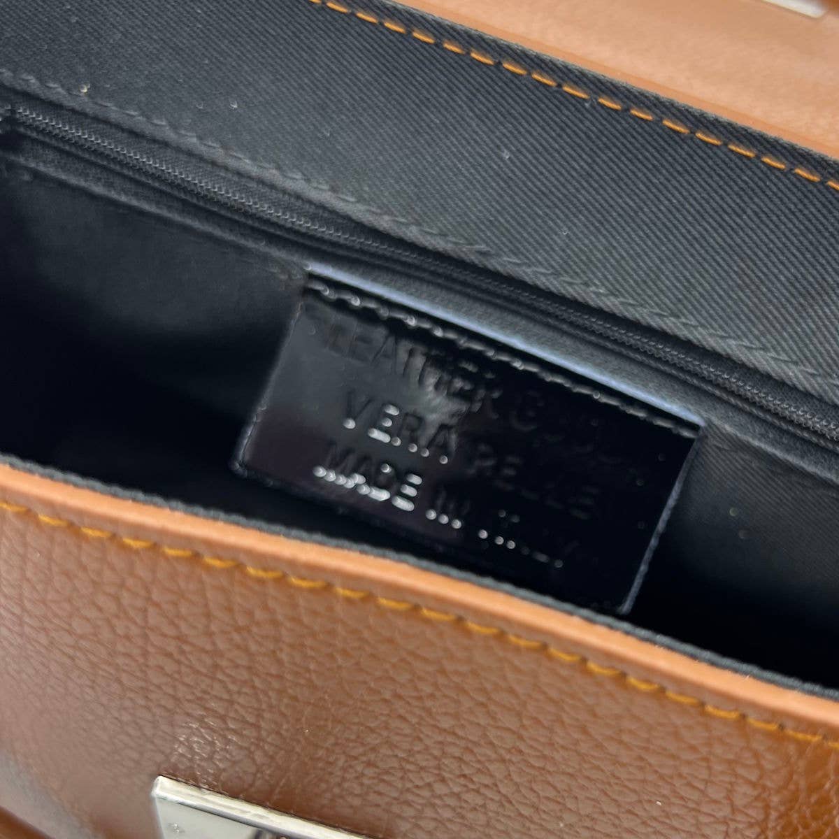 Genuine leather shoulder bag