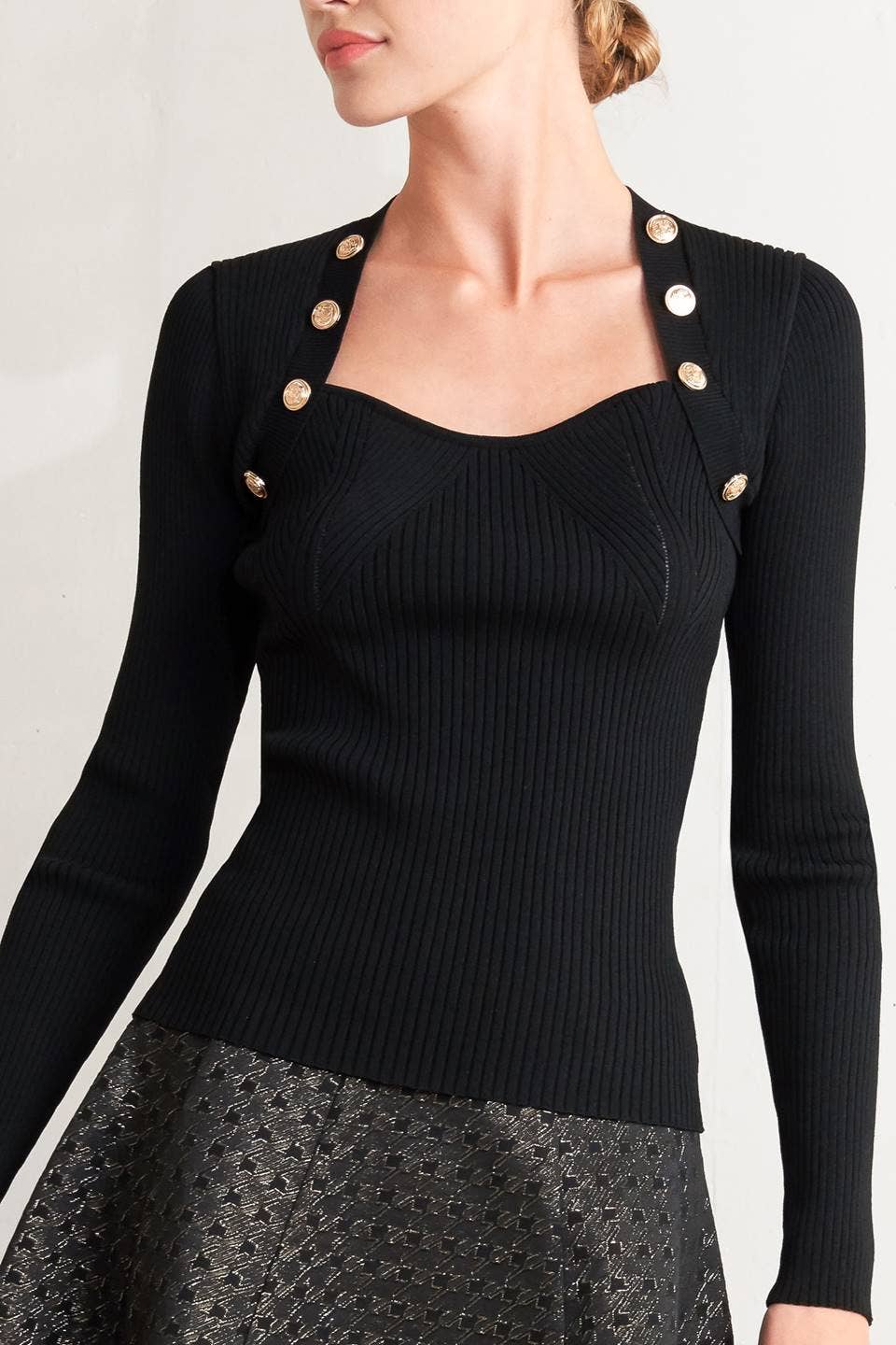 A sweater knit top