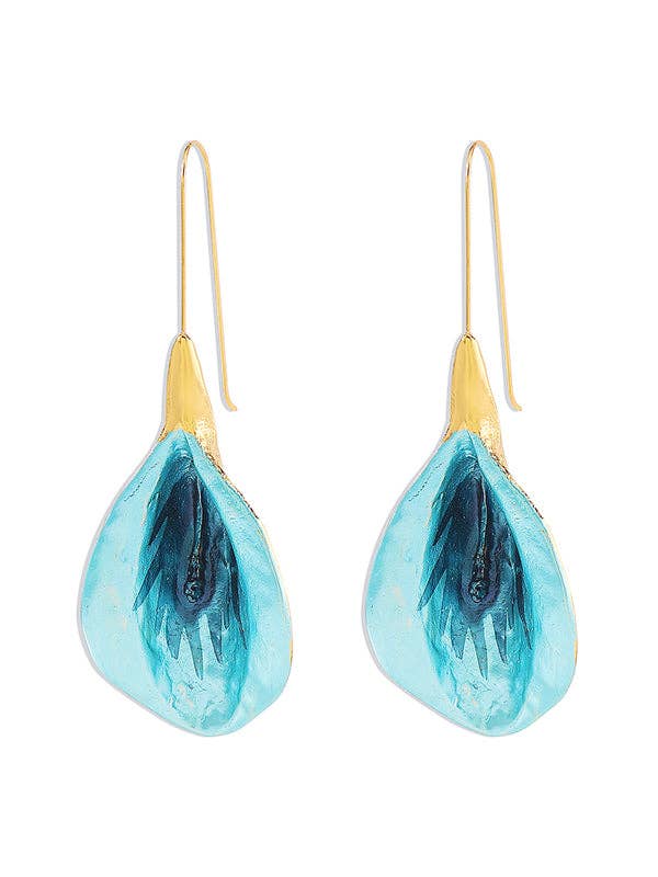 Flower Shape Drop Earrings