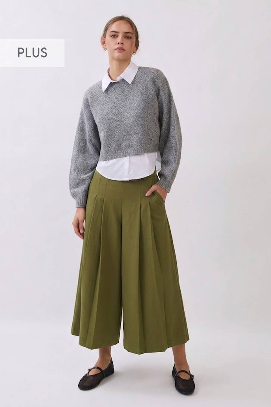 Plus Culotte Pants