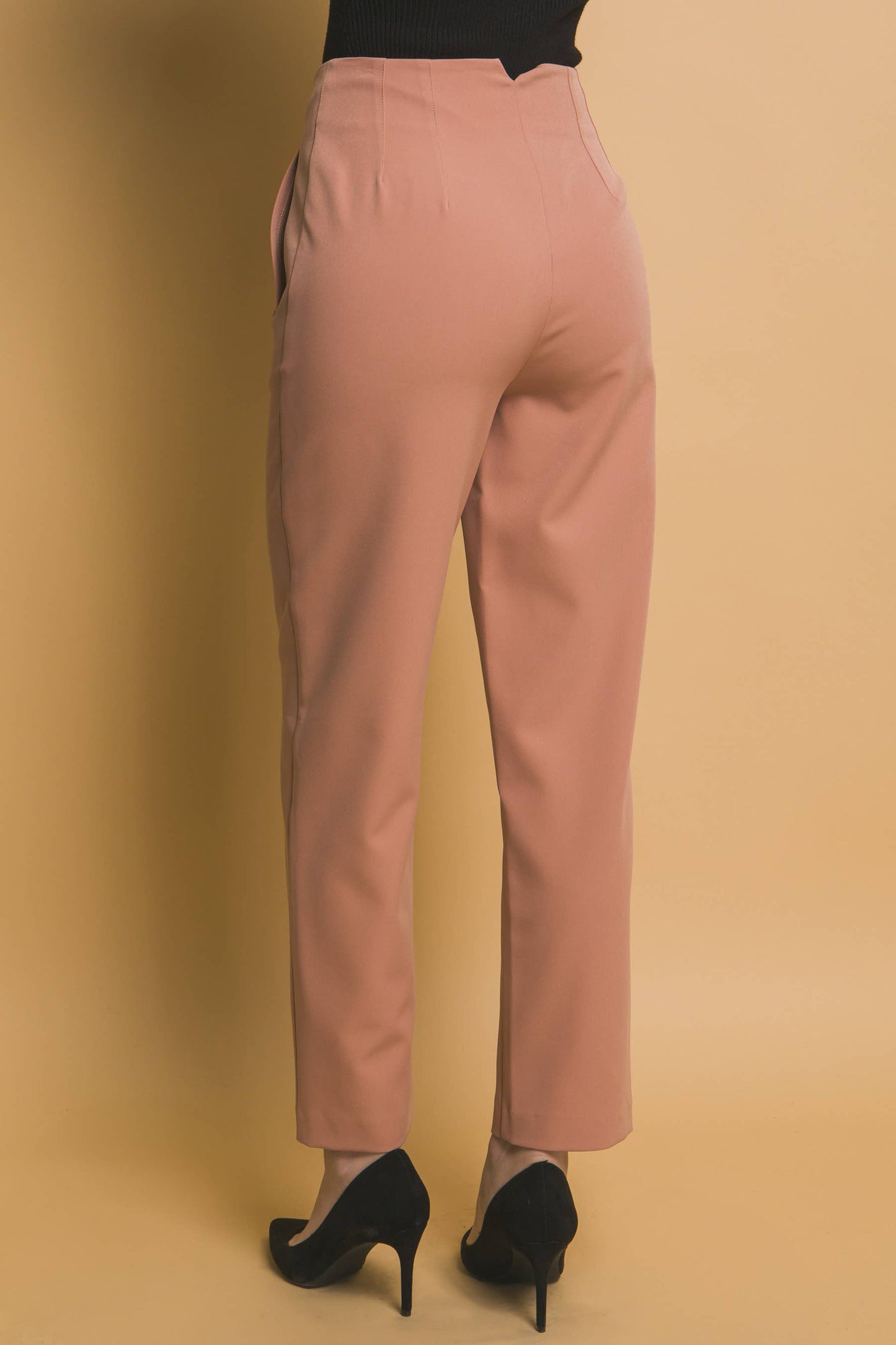 High Waisted Darted Waistline Pants