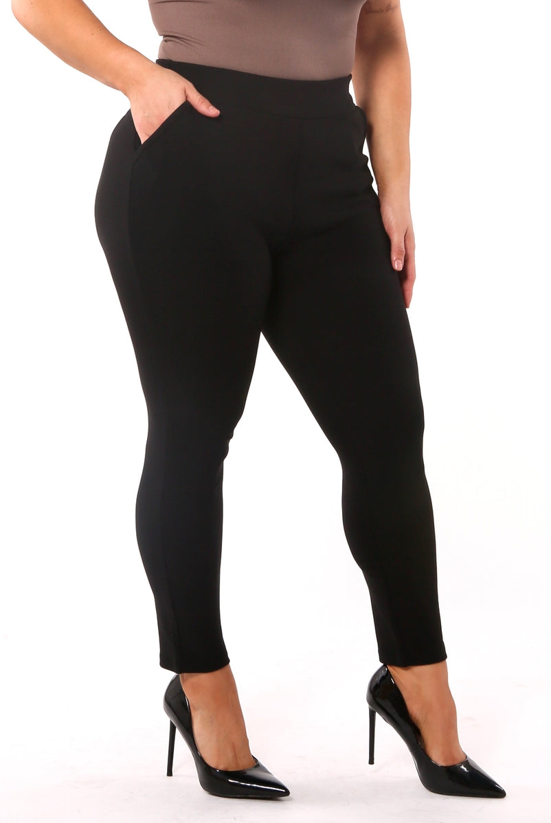 Plus Size Tummy Control Sculpting Treggings