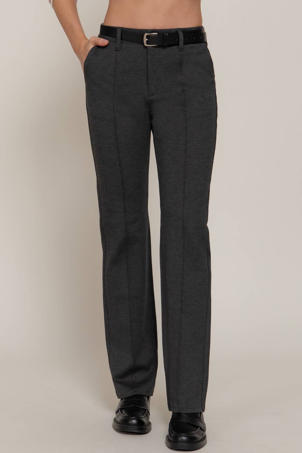 Straight Cut Ponte Pants