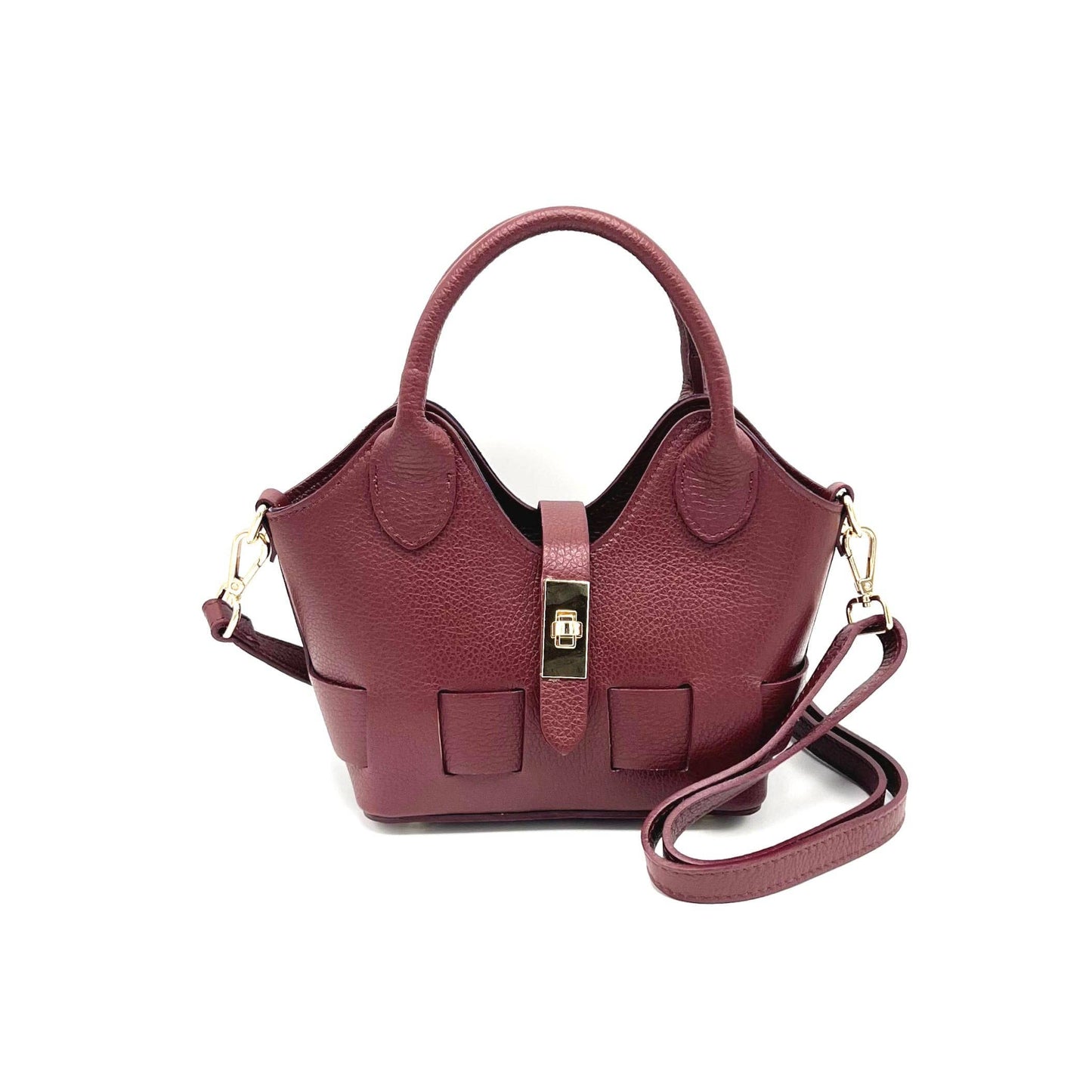 Genuine leather shoulder bag