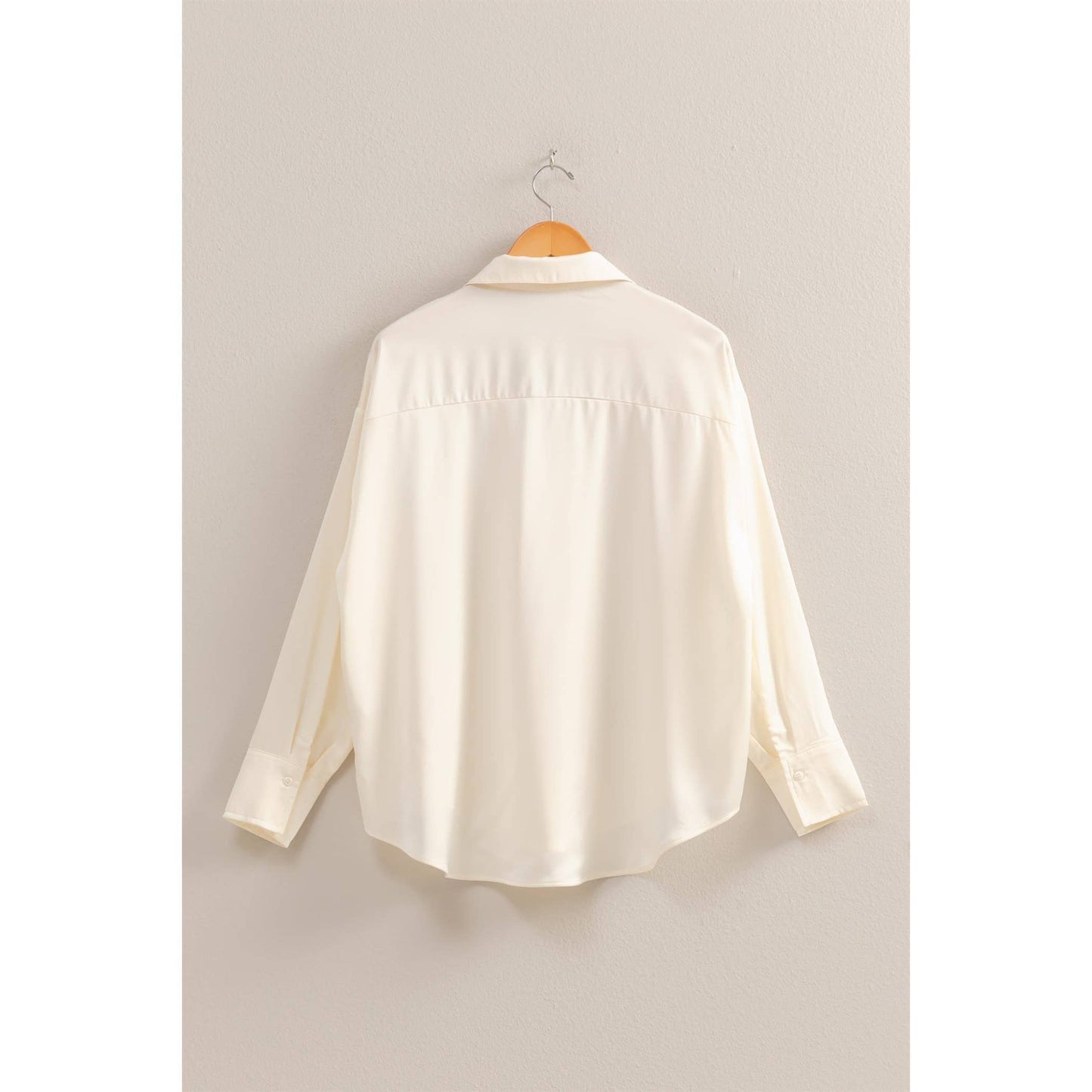 V-Neck Satin Blouse