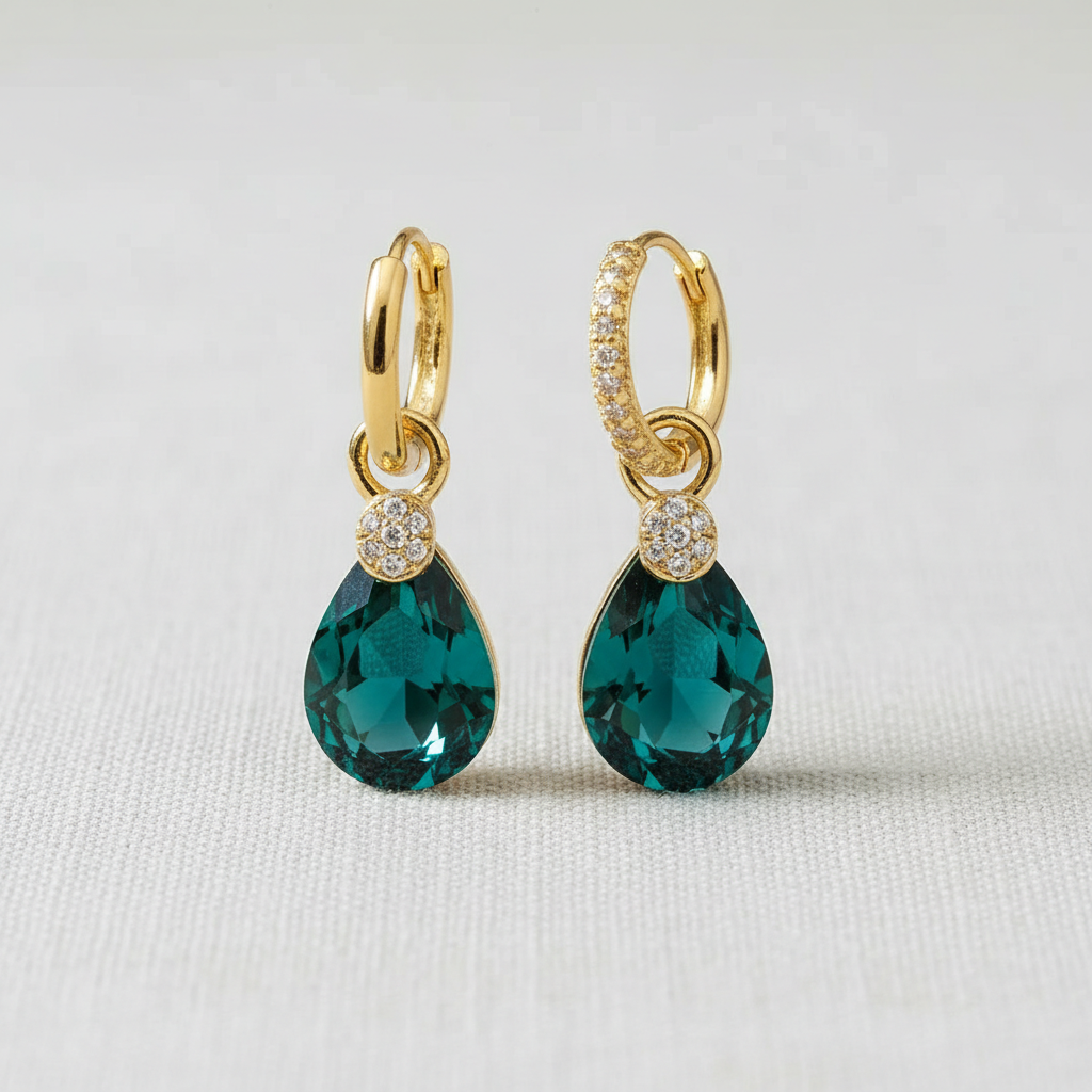 Teardrop Crystal Earrings
