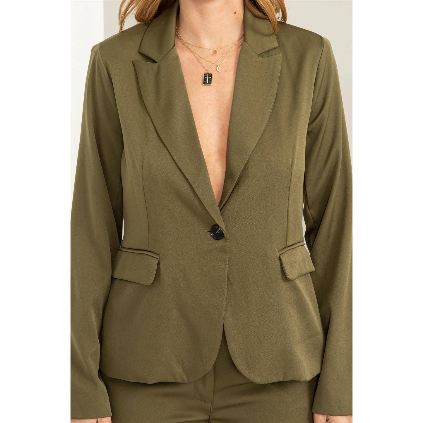 Classic Single-button Blazer