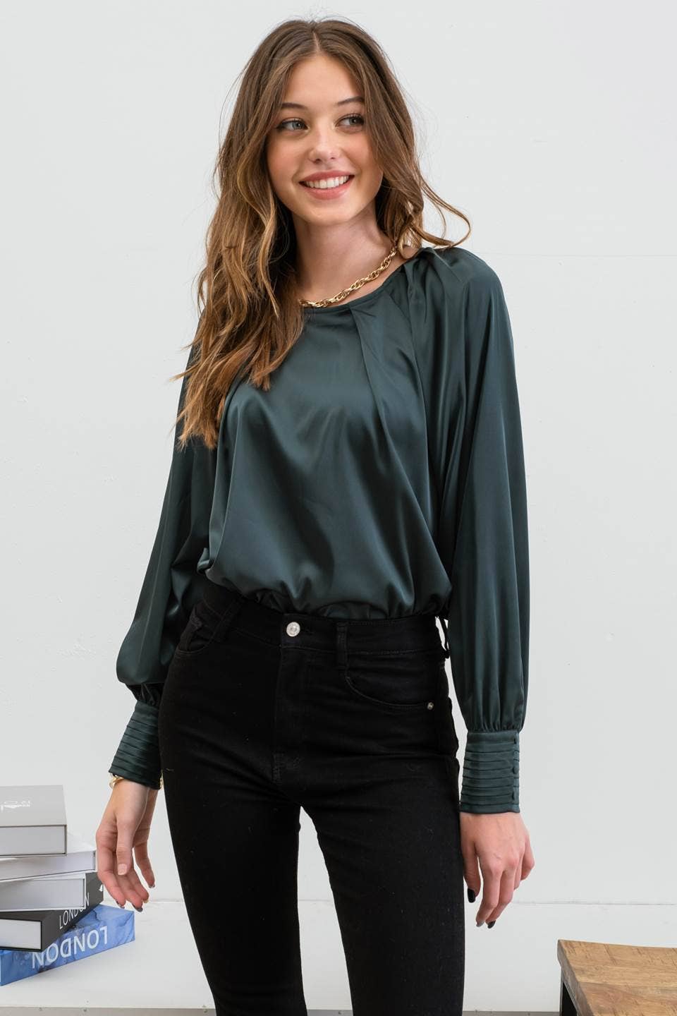 Long Bishop Sleeve blouse