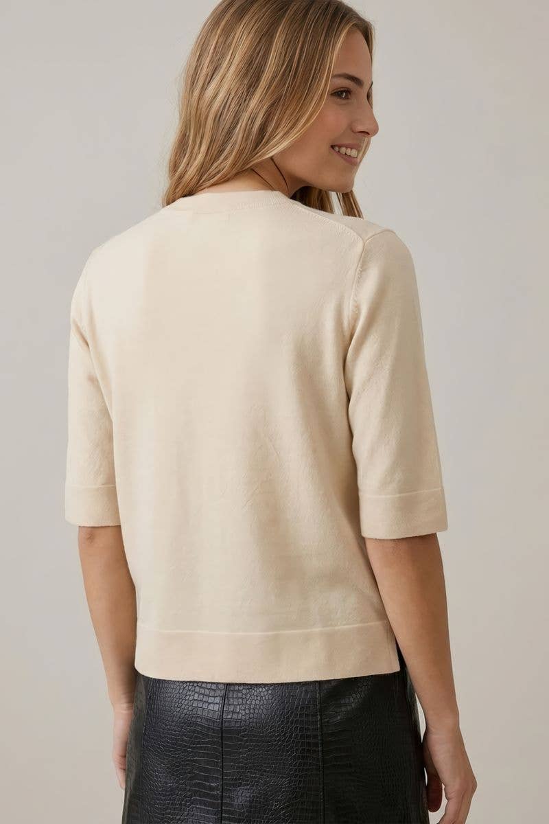 3/4 Sleeve Knit Top