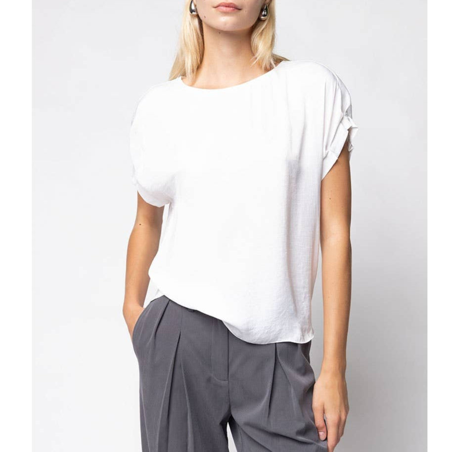 Pleated Sleeve Blouse