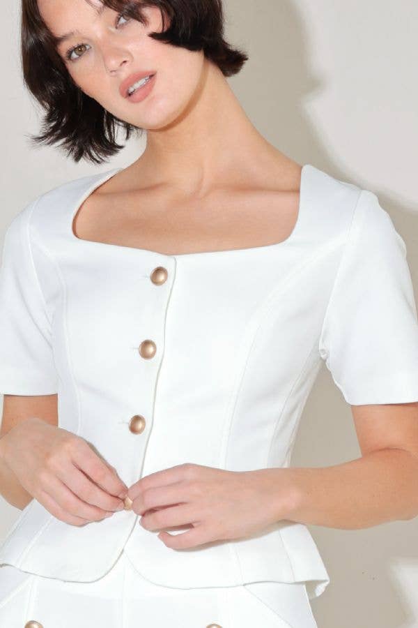 Short Sleeve Blazer