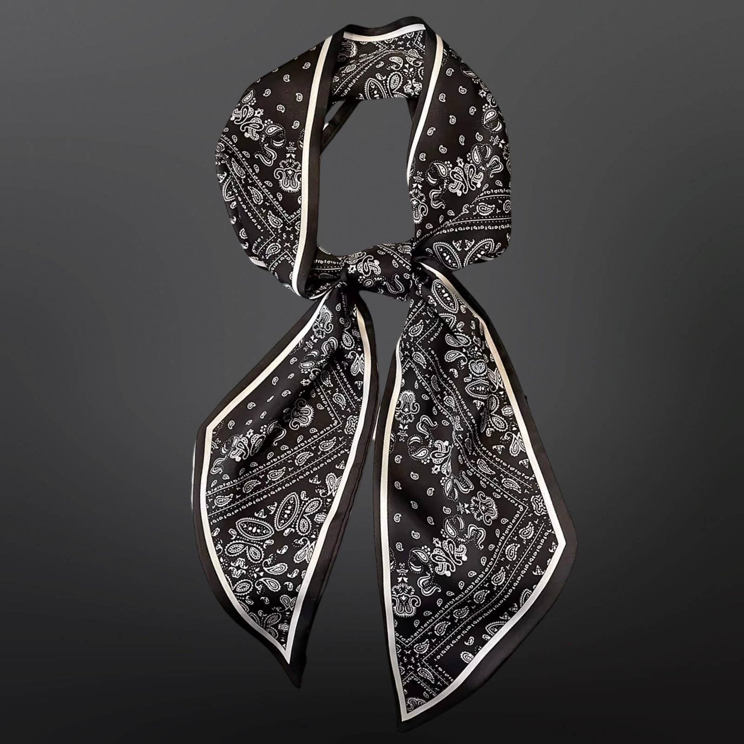 Paisley Twilly Satin Scarf