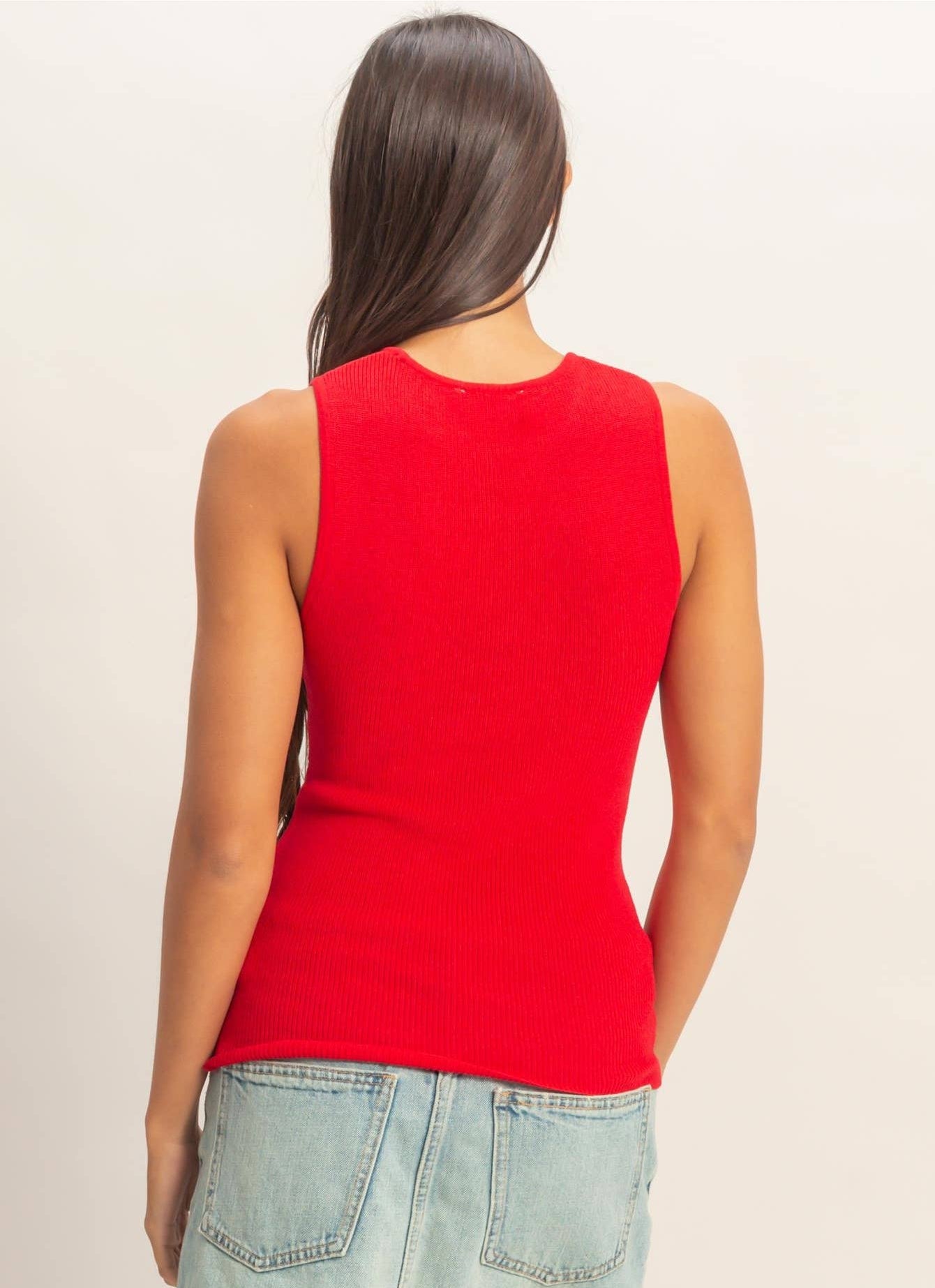 Ribbed Knit Tank Top