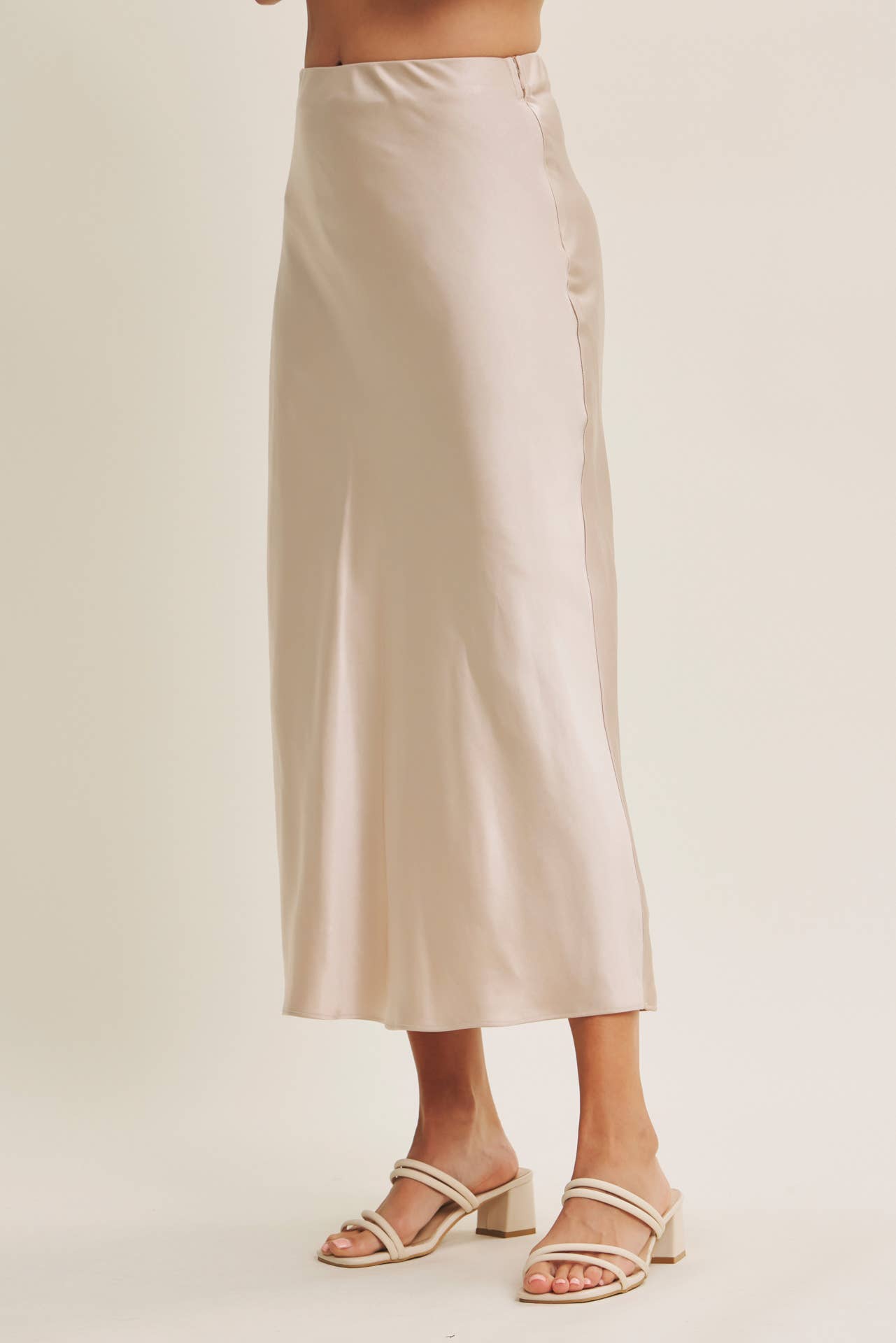 Satin Bias Maxi skirt
