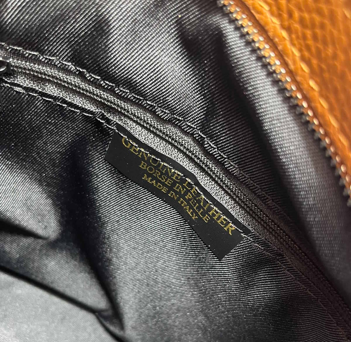 Genuine leather hobo hanbag