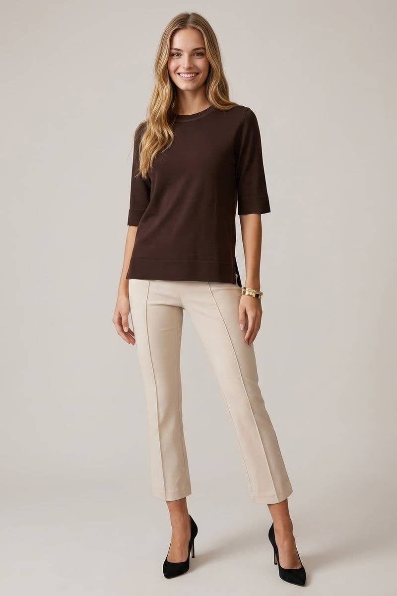 3/4 Sleeve Knit Top