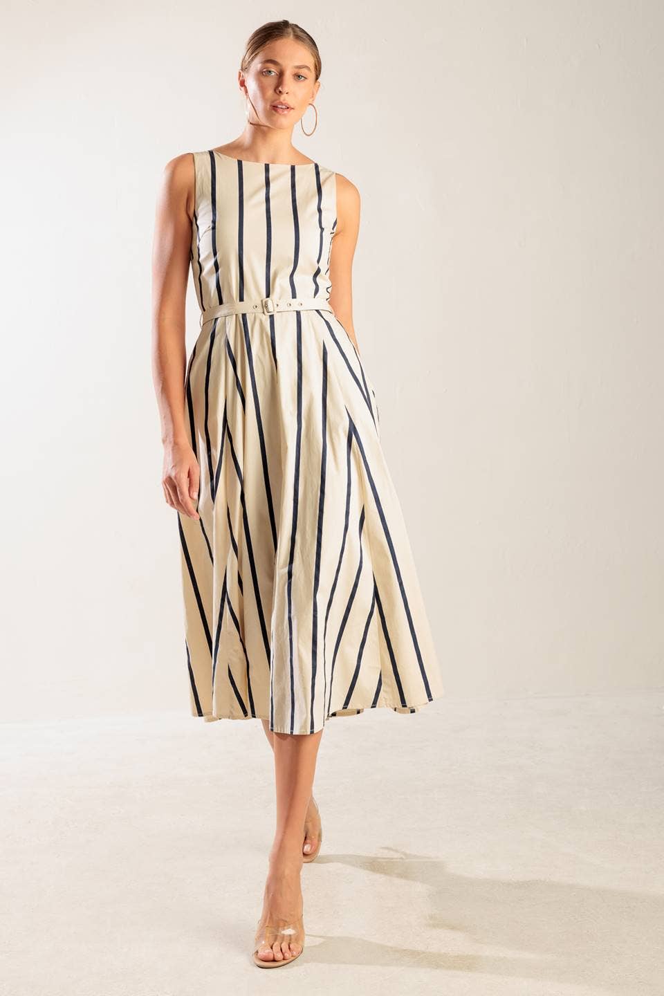 Striped Midi Dress