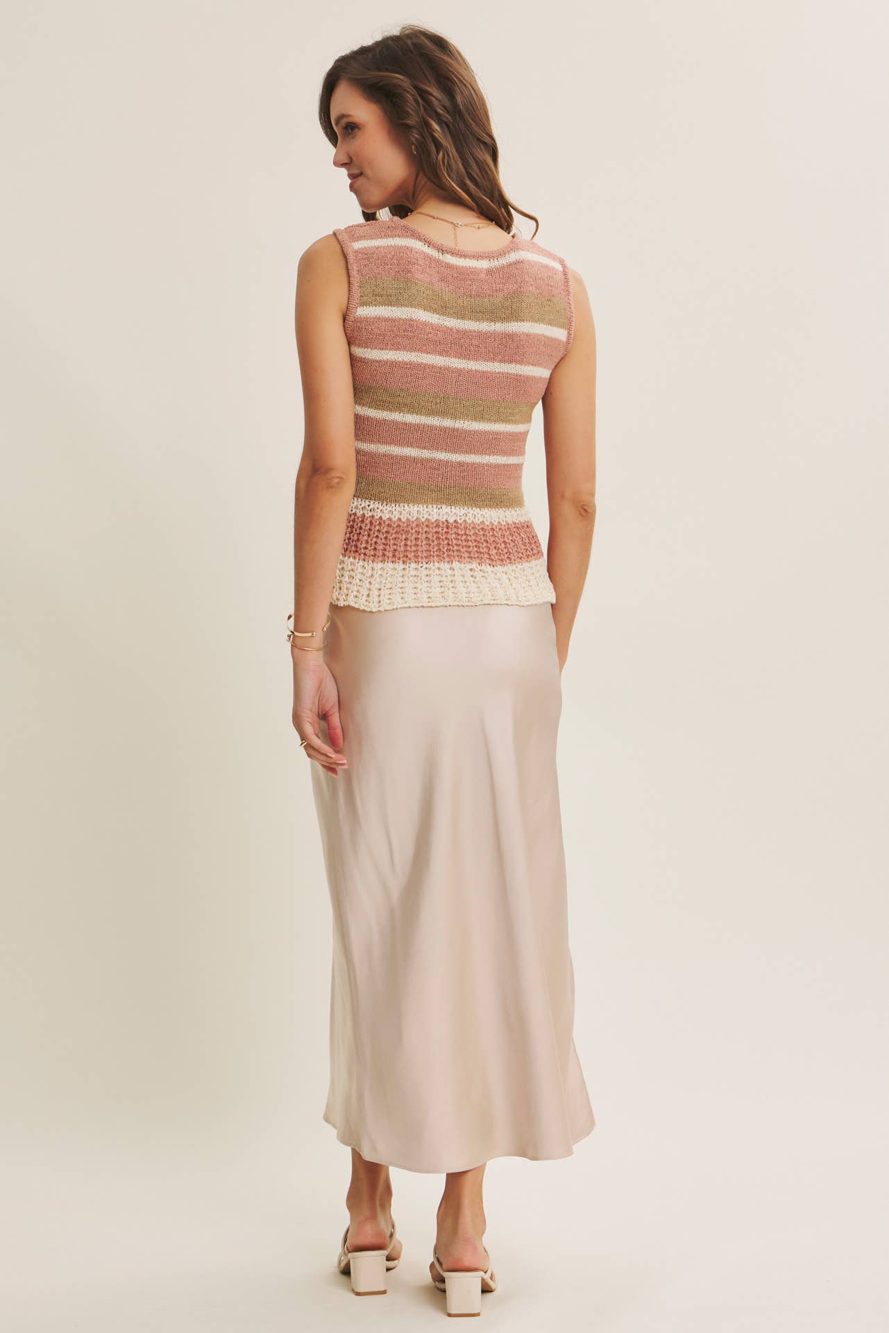 Satin Bias Maxi skirt