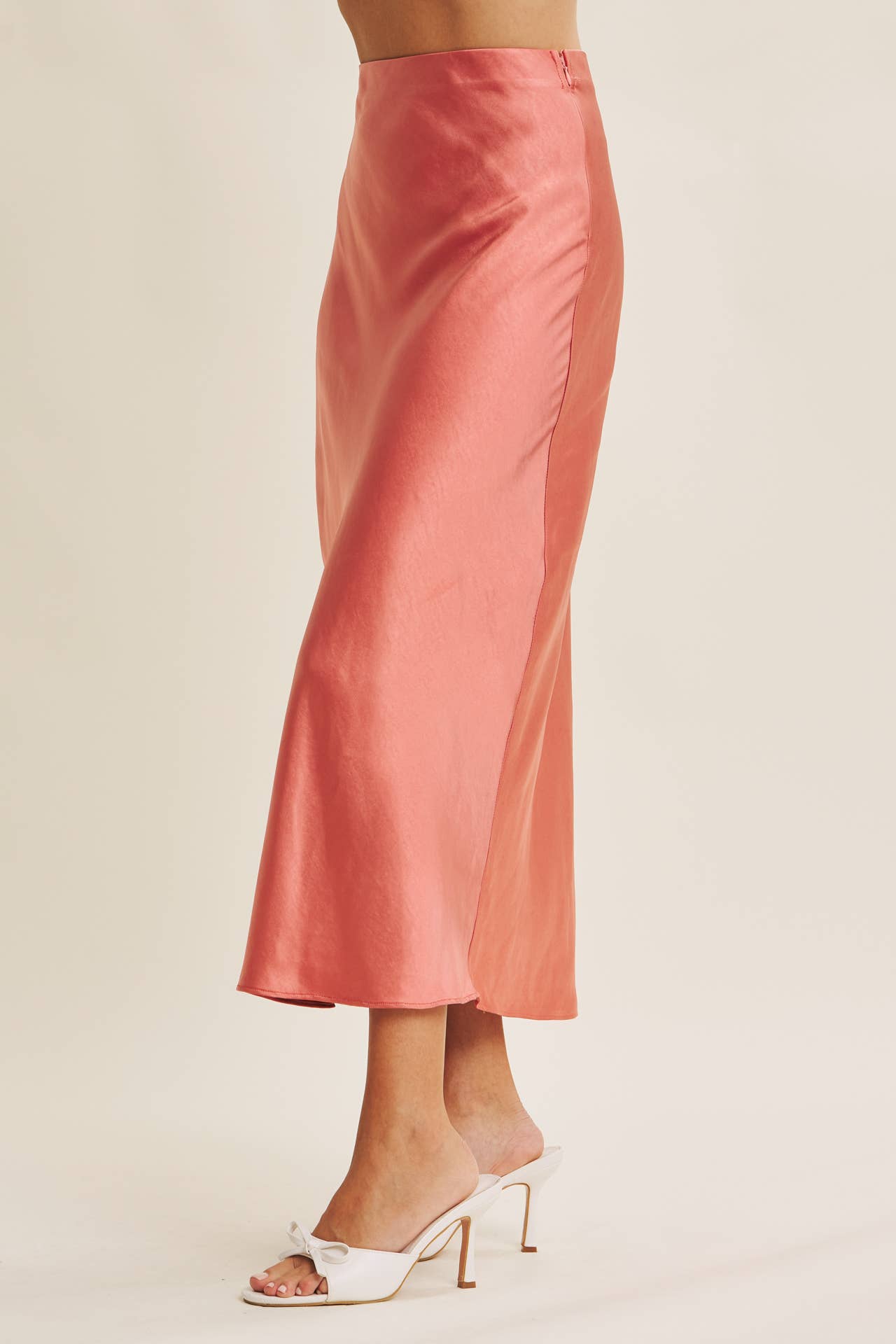 Satin Bias Cut Maxi Skirt