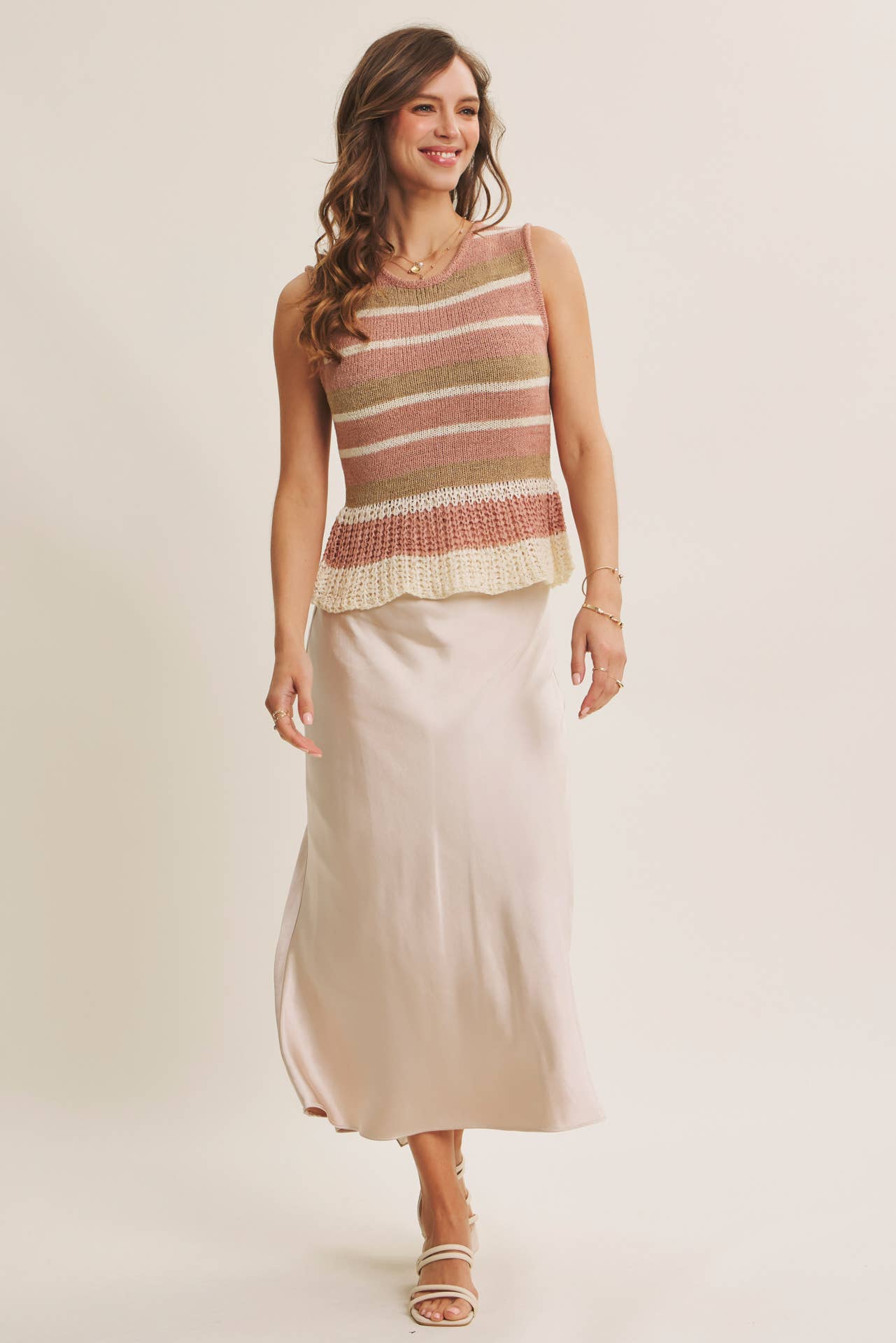 Satin Bias Maxi skirt