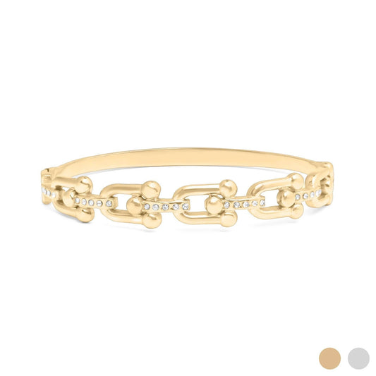 Bangle bracelet w/ stone
