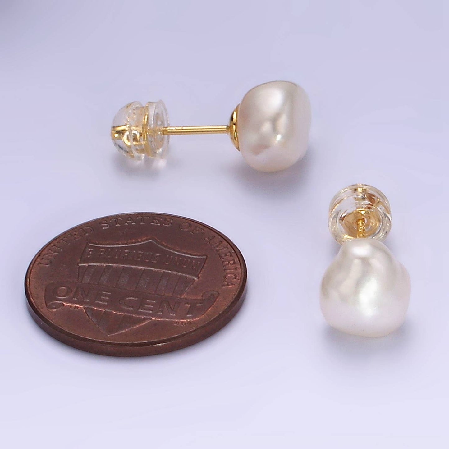 16K Gold Filled Pearl Studs