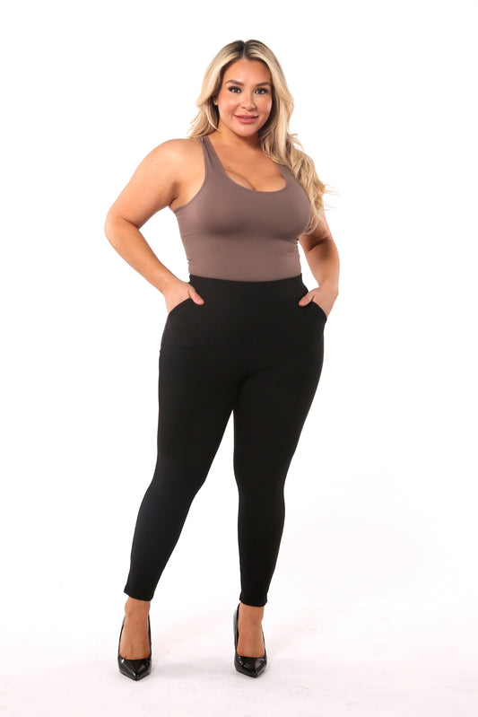 Plus Size Tummy Control Sculpting Treggings