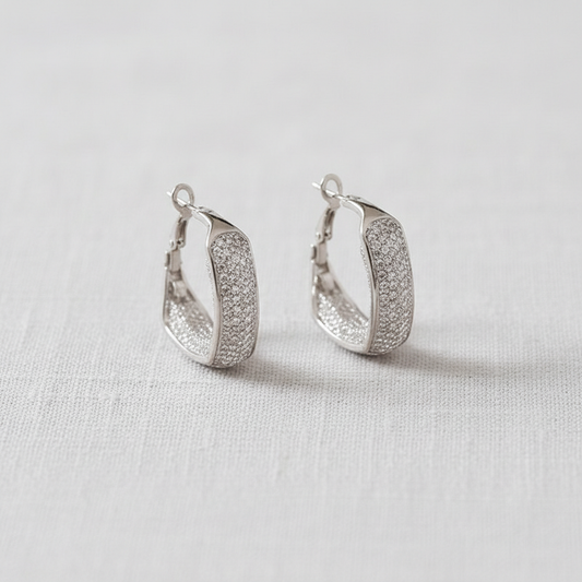 Earrings with Metal Mesh