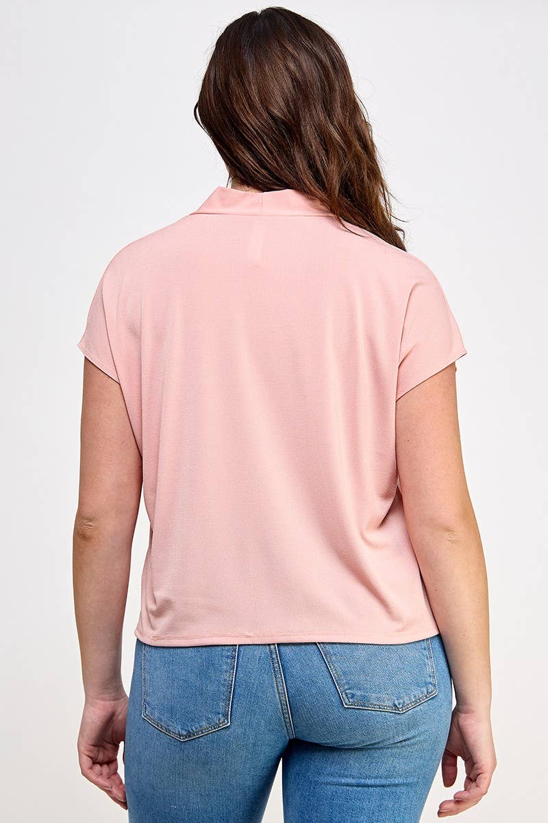 Plus Size Dolman Knit Crepe Top