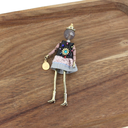 French Doll Brooch