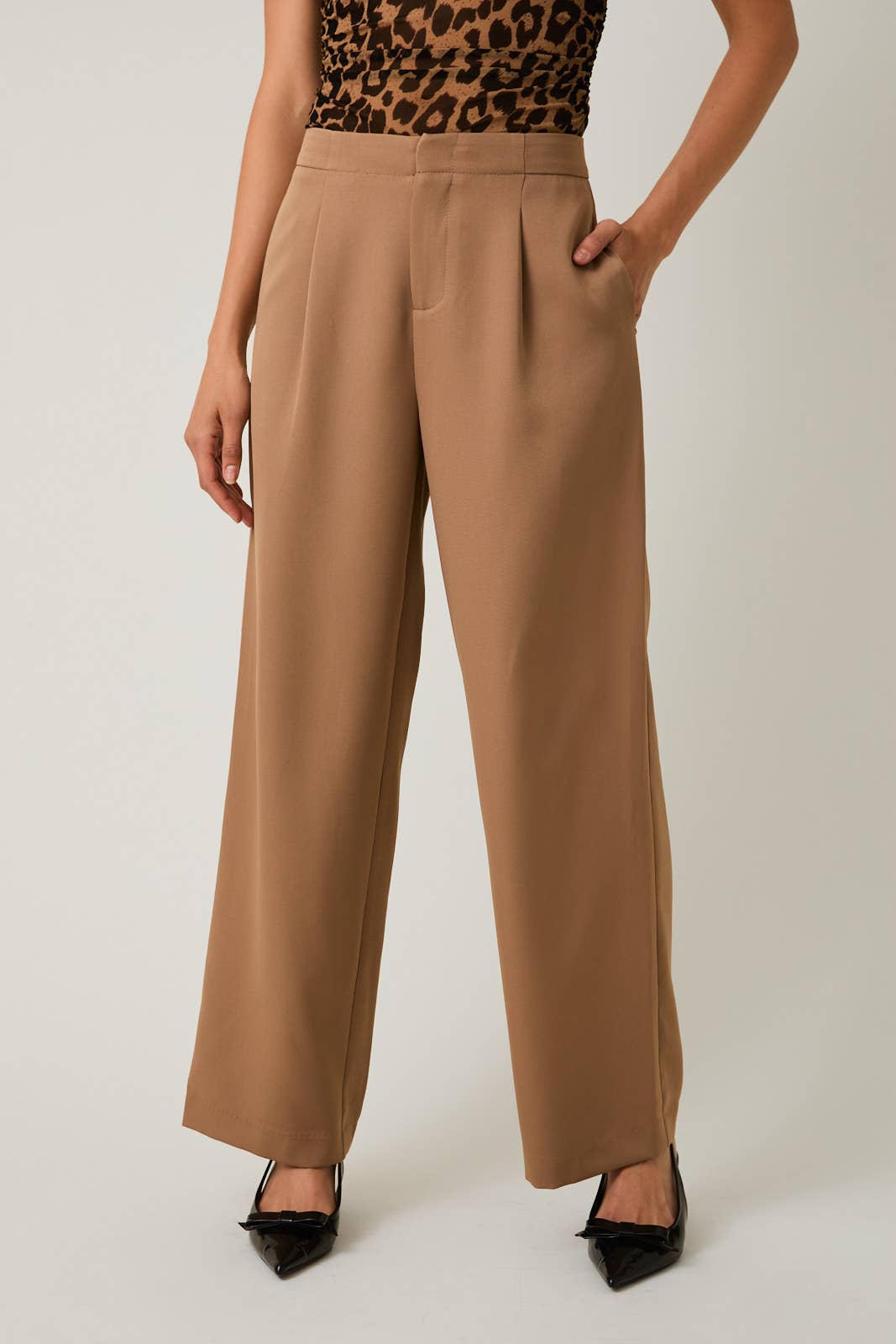 Relaxed Pleated Pants