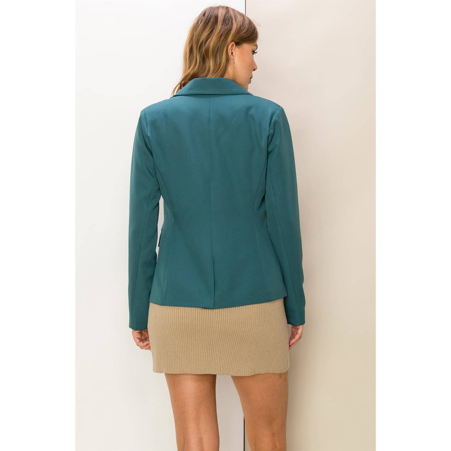 Fitted Single Button Blazer