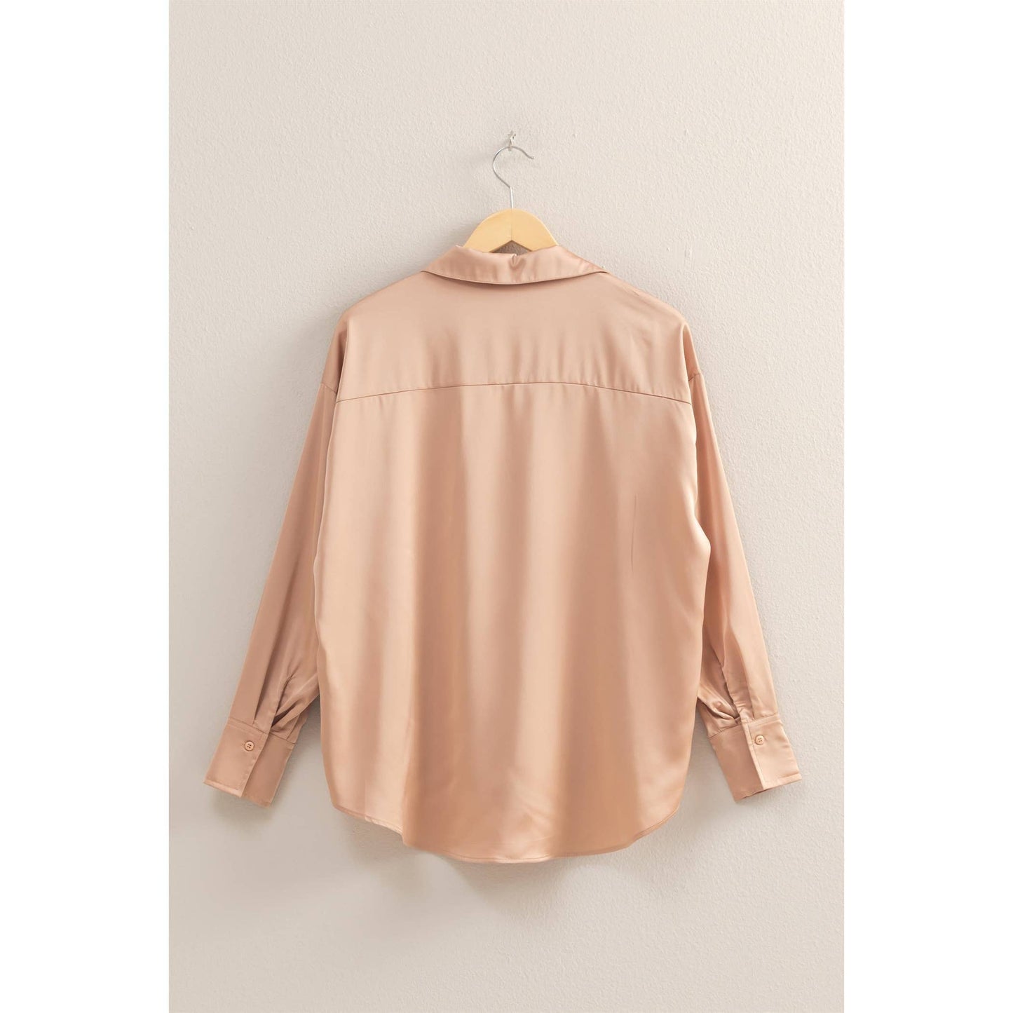 V-Neck Satin Blouse