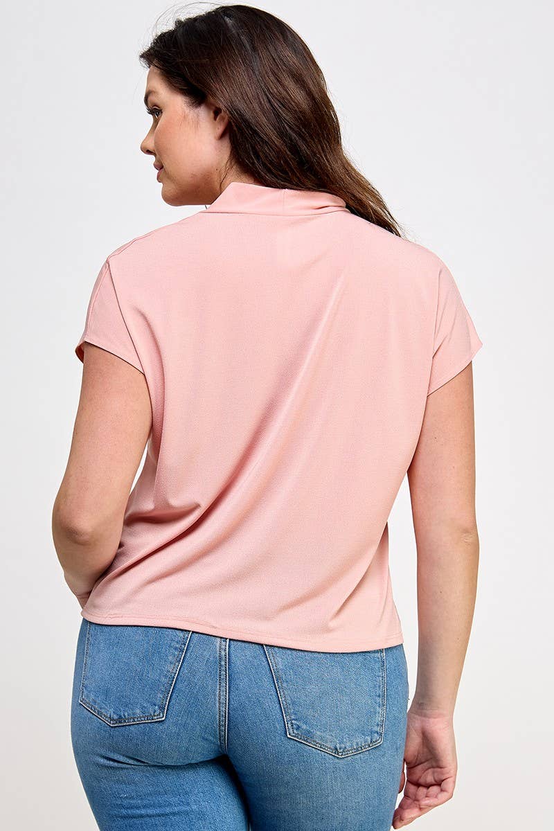 Plus Size Dolman Knit Crepe Top