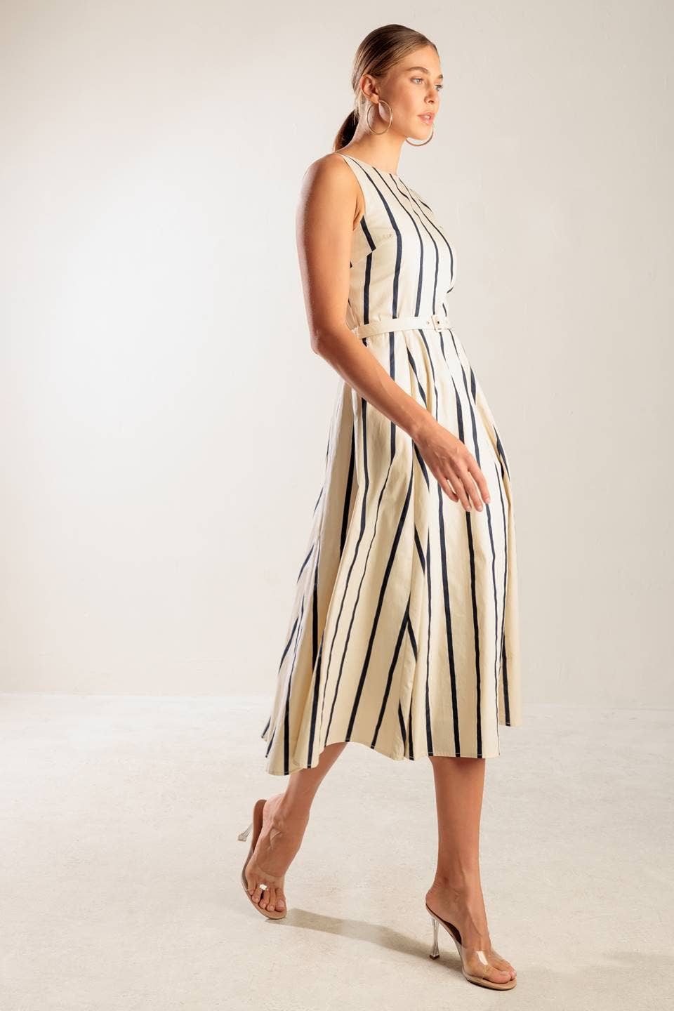 Striped Midi Dress