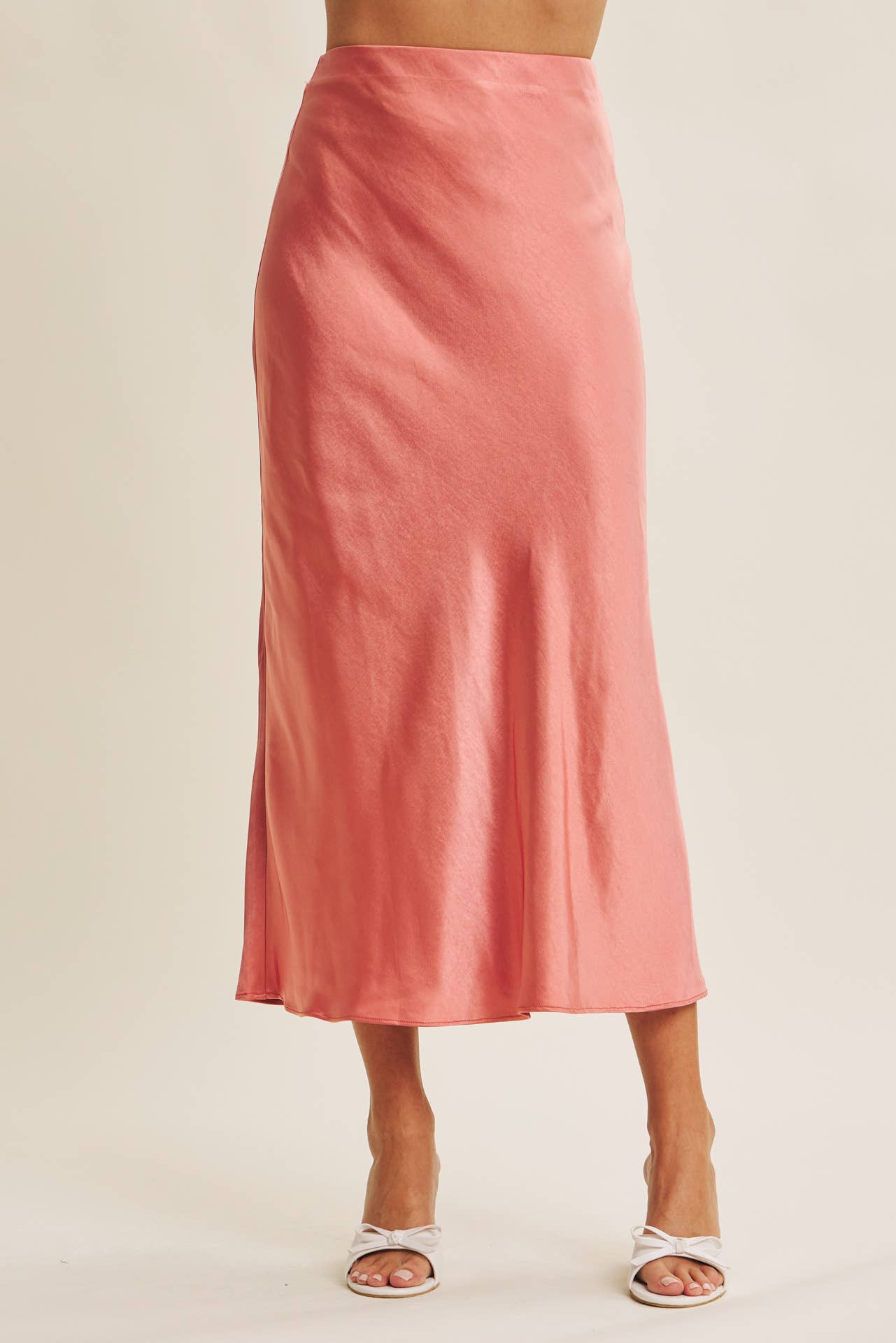 Satin Bias Cut Maxi Skirt