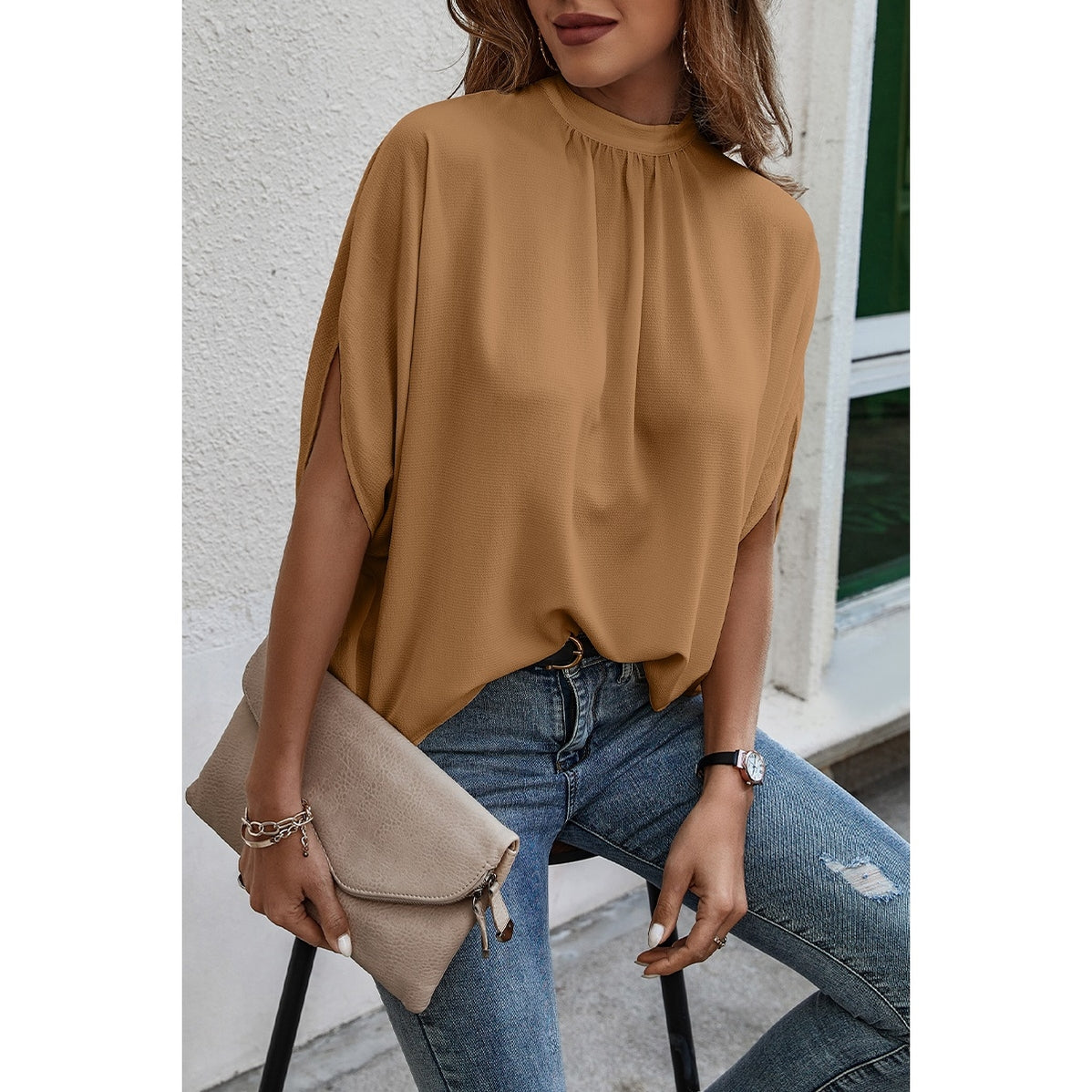 Cape Sleeve Loose Top