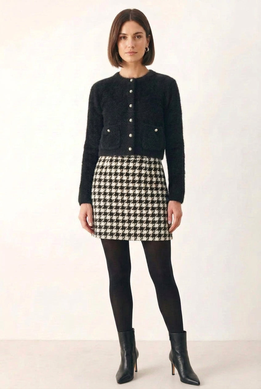 Sweater knit cardigan