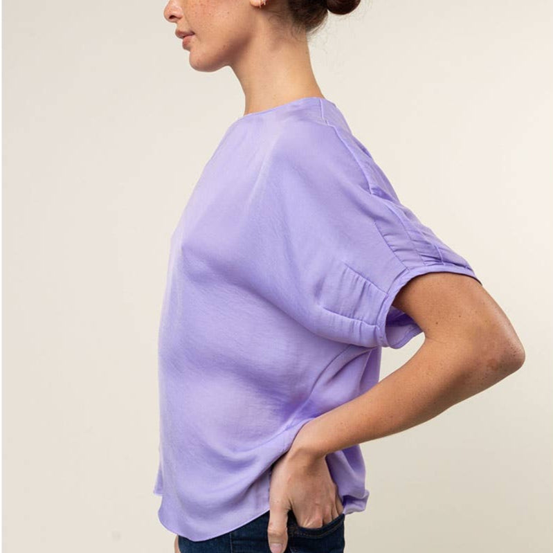 Dolman Short Sleeve Blouse