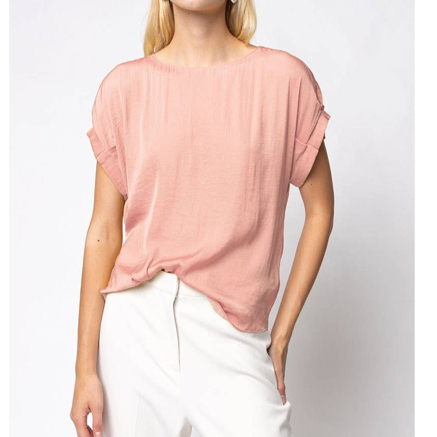 Pleated Sleeve Blouse