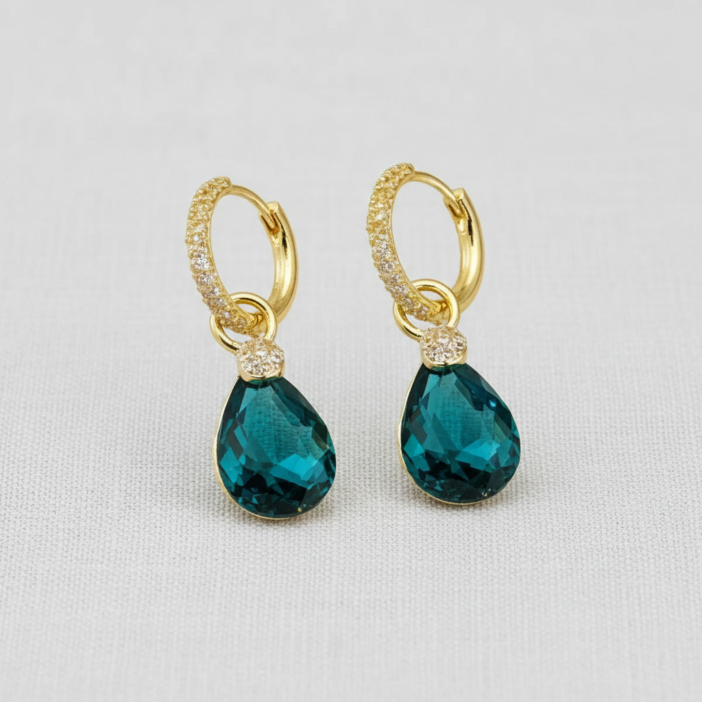 Teardrop Crystal Earrings